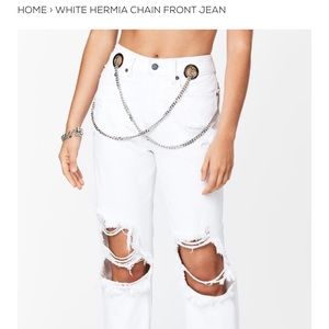 LF CARMAR white jeans